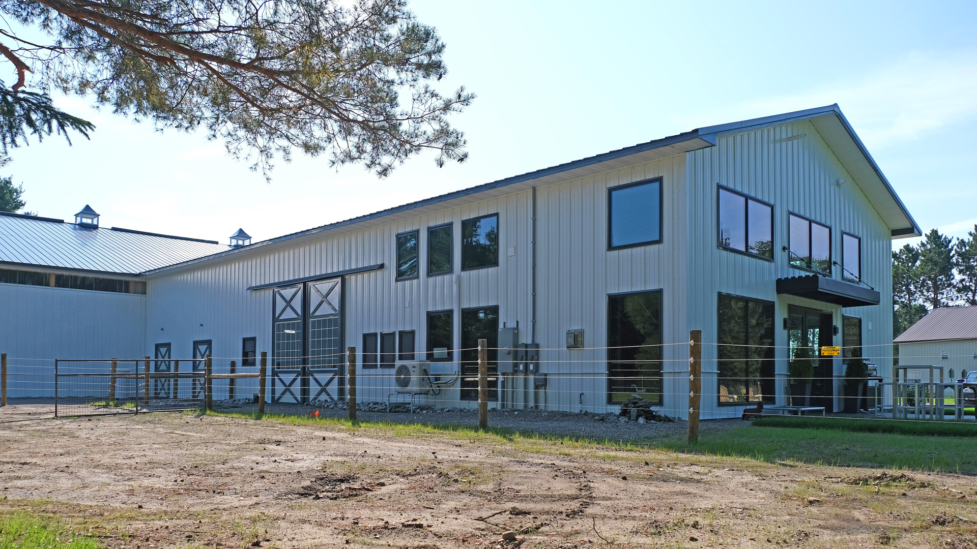 Equestrian Pole Barn Home and Stables